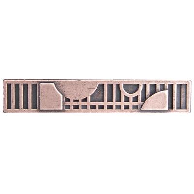 Emenee LU1248-OWC Prestige Collection Mission Handle Circle w/Squares in Old World Copper Mission Series